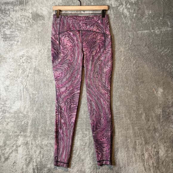 Lululemon Swift Speed High-Rise‎ Tight 28" Dimensional Sonic Pink Multi Sz 8 - Picture 1 of 8